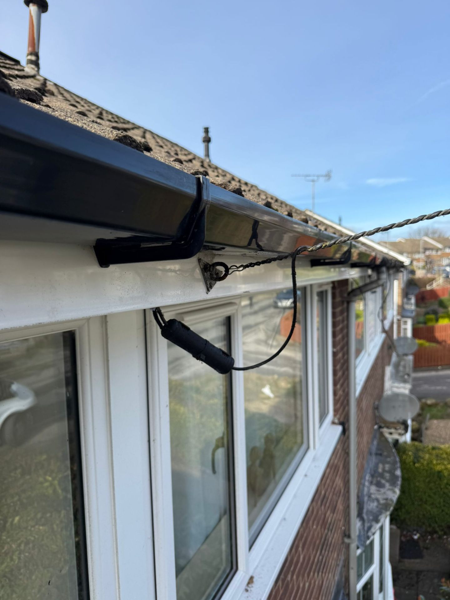 New UPVC guttering and fascia installed on a 1960s semi in Leeds